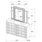 Mika - 8 Drawer LED Dresser With Mirror - Ivory