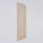 Floral Hand Carved Mandala Rectangular Wall Decor Accent - Gold / White