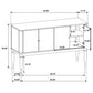 Blakely - 4 Door Sideboard - Ash Brown