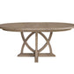 Round Dining Extendable Dining Table - Sand