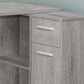 Computer Desk, Home Office, Corner, Storage Drawers, L Shape, Contemporary & Modern