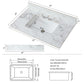 Elegant Sintered Stone Bathroom Vanity Top With Rectangular Undermount Ceramic Sink