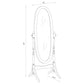 Dunne - Cheval Mirror With Oval Frame