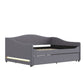 Upholstered Daybed With Light And Trundle