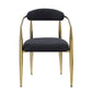 Dining Chairs (Set of 2), Mid-Century Modern Dining Chairs, Kitchen Dining Room Chairs, Round Boucle Backrest Sherpa Dining Chair With Metal Legs