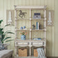 Adela - French Country Bookcase Display Storage Shelf Etageres - Antique White