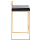 Fuji - Contemporary / Glam Design Counter Stool (Set of 2)