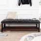 Bedroom End Of Bed Bench Tufted Upholstered End Of Bed Bench End Of Bed Entrance Shoe Bench With Nailhead Trim And Shelf Bedroom Upholstered Bench Living Room Shoe Rack Footstool