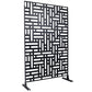 Decorative Freestanding Metal Privacy Screen For Indoor & Outdoor Use