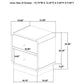 Burton - 2 Drawer Nightstand - Black