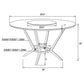 Anchor - Round Dining Table - Gloss White