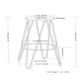 Simeon - Multifunctional Metal Stool With Wood Seat
