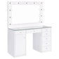 Fern - 7 Drawer Vanity Set With Mirror And Globe Lights