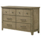 Pelton - 6 Drawer Dresser - Oak