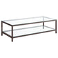 Natasha - 1 Shelf Coffee Table - Nickel