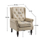 Modern Accent Armchair With Sturdy Wood Legs