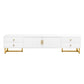 TV Media Console Table, TV Stand With Storage For Living Room - White
