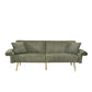 Luxury Foldable Double Sofa Bed With Folding Armrests