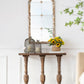 Large & Framed Wall Mirror, Arched Mirror With Decorative Window Look For Living Room - Cream