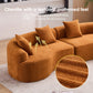 4 Seater Sofa With Fabric, 30D, 60 Hardness Full Sponge, 4 Pillow For Living Room, Home Furniture Sleeper Sectional Sofa For Apartment