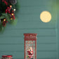 Christmas Lighted Water Spinning Phone Booth With Santa On Phone, 3*AA Batteries Required - White / Red
