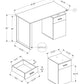 Computer Desk, Home Office, Laptop, Left, Right Set-Up, Storage Drawers, Work, Contemporary, Modern