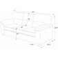 Vintage Inspired 3 Seat Sofa With Tufted Cushions