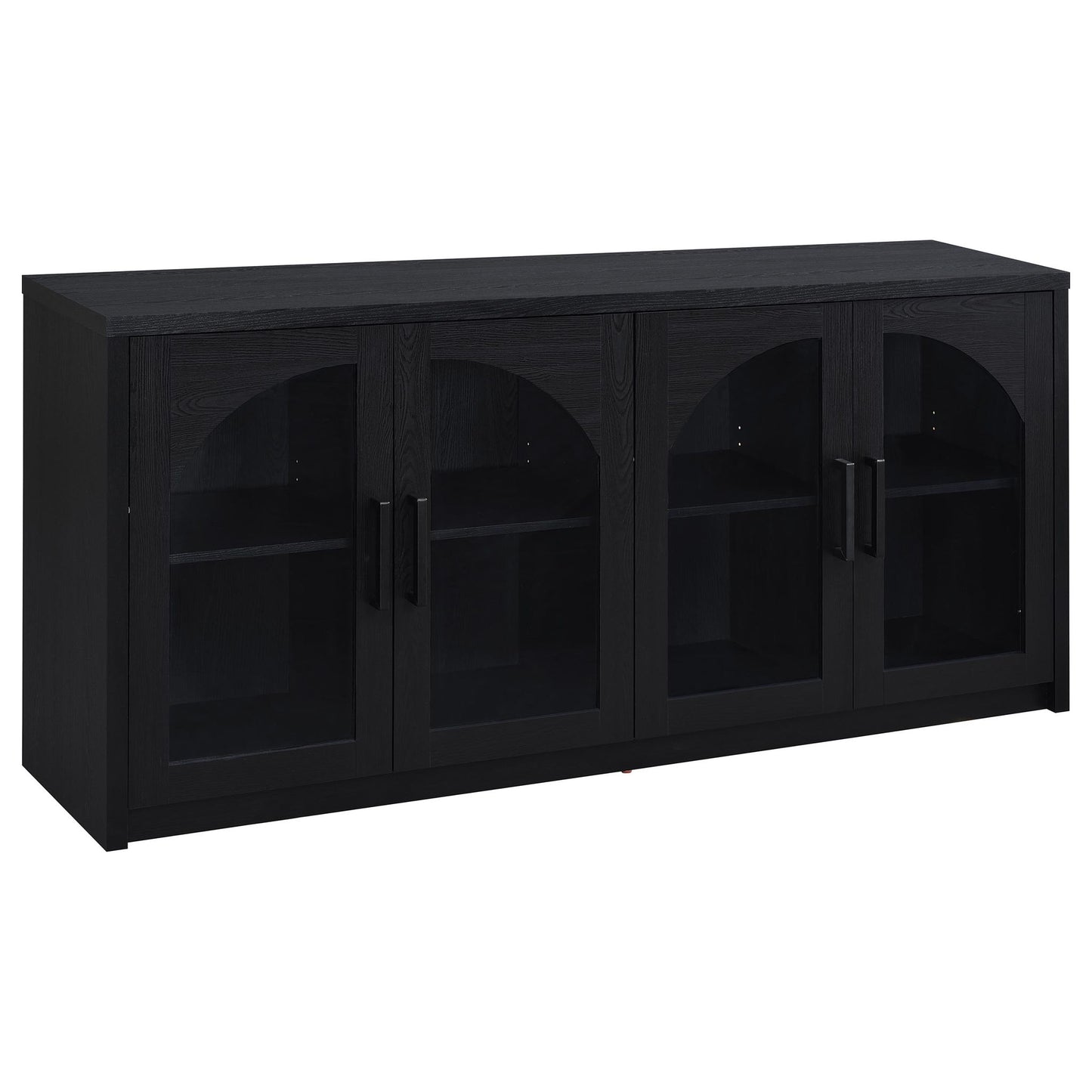 Shayne - 4 Door Sideboard With Arched Doors - Black