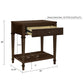 Kenna - Nightstand With Storage - Dark Coffee