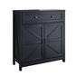Farmhouse Storage Cabinet With Drawer And Adjustable Shelf