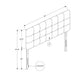 Full Size Headboard Only Upholstered Leather Look - White