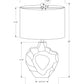 Lighting, Table Lamp, Modern - Cream