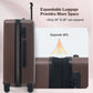 Hardside Luggage Set 5 Piece With Front Opening