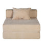 Convertible Floor Sofa Bed With Fixed Shape Frame For Living Room