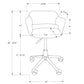 Office Chair, Adjustable Height, Swivel, Ergonomic, Armrests, Contemporary