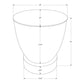 Drum Accent Side Table, Contemporary & Modern Design