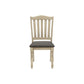 Dining Chair, Upholstered, Side, Transitional (Set of 2) - Gray