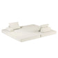 Multifunctional Convertible Sofa Bed With 2 Tumbler Backrests And 2 Pillows, Deep Seat Couch