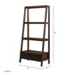 Ladder Shelf, Ladder Style Display Shelf - Natural Wood / Brown