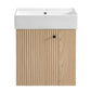 Modern Floating Bathroom Vanity With Ceramic Basin Perfect For Small Bathrooms