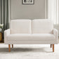 Loveseat Sofa, European Style With Sleek Design, Modern & Vintage Flair, Upholstered 2 Seater Couch