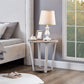Elysian - Contemporary Round End Table With Shelf - Gray
