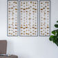 Metal Decorative Wall Art With Frame, Wall Decor For Living Room (Set of 3) - Gold