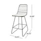 Yearning - Iron Counter Stool With Water Resistant Cushion