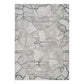 Geometrix - 5'3" X 7'3" Area Rug, Geometric 3D Effect - Gray / Ivory