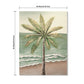 Palm Tree Wall Art, Beach Canvas Painting With Accents, Hand Painted Textured Tropical Decor (Set of 2) - Aqua Blue