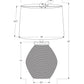 Lighting, Table Lamp, Concrete, Contemporary - Black / Cream