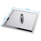 16" Square Rainfall Shower Head Fixed Wall Mount With Full Body Coverage & Self Cleaning Silicone Nozzles