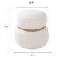Snowman Stool With Cushion And Solid Wood Frame