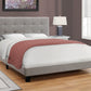 Bed, Upholstered, Frame Only, Transitional